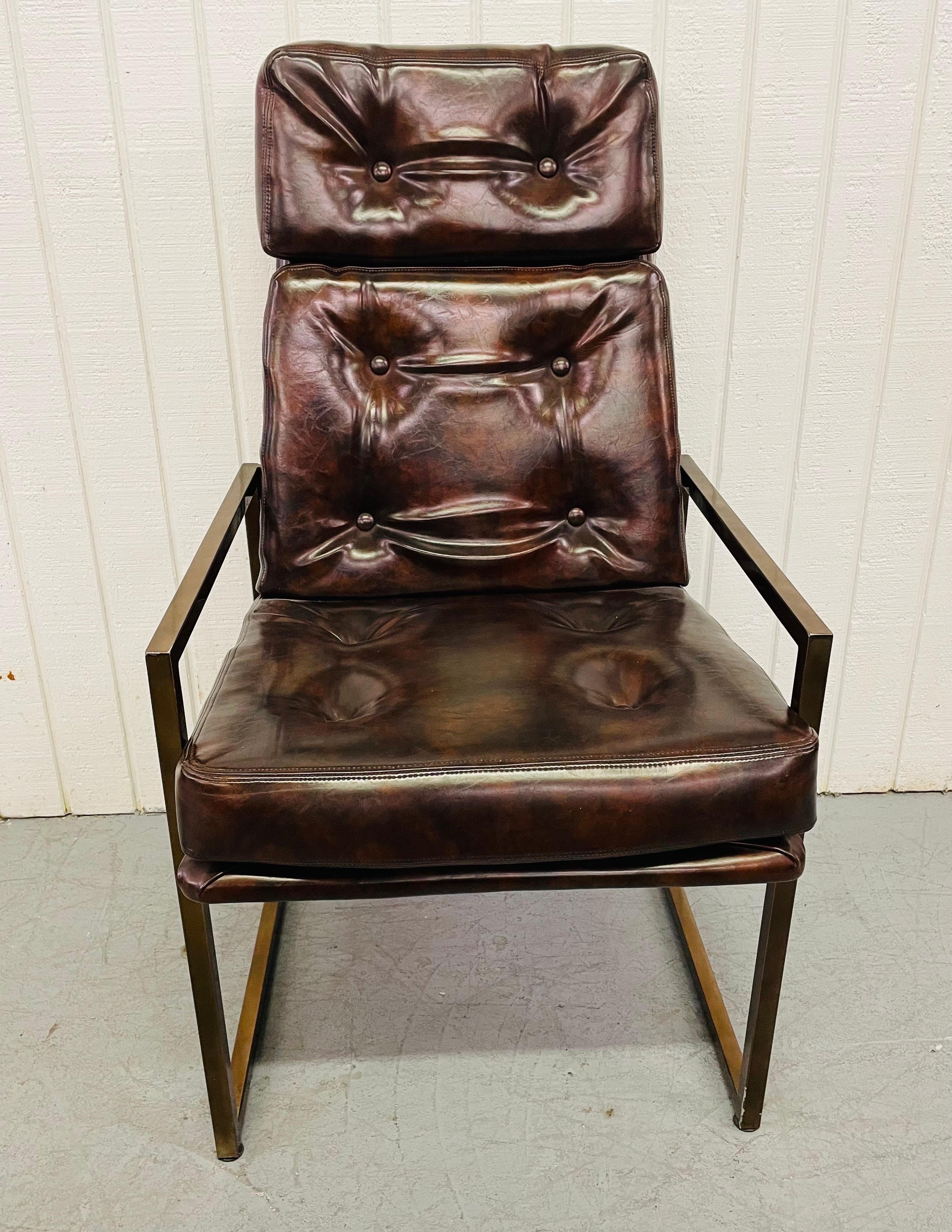 Mid-Century Modern 1980’s Chromcraft Leather Dining Chairs