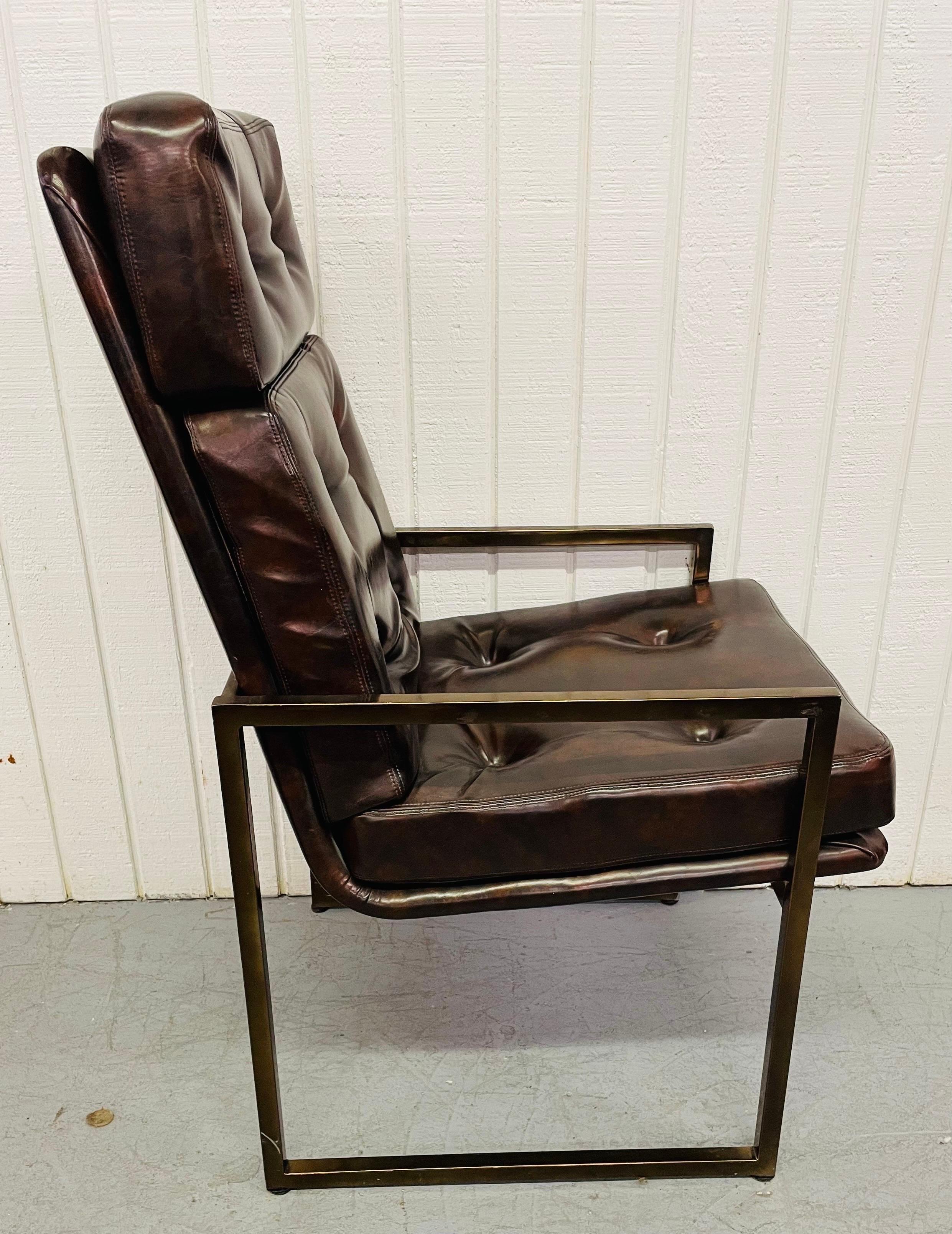 1980’s Chromcraft Leather Dining Chairs In Good Condition In Clarksboro, NJ