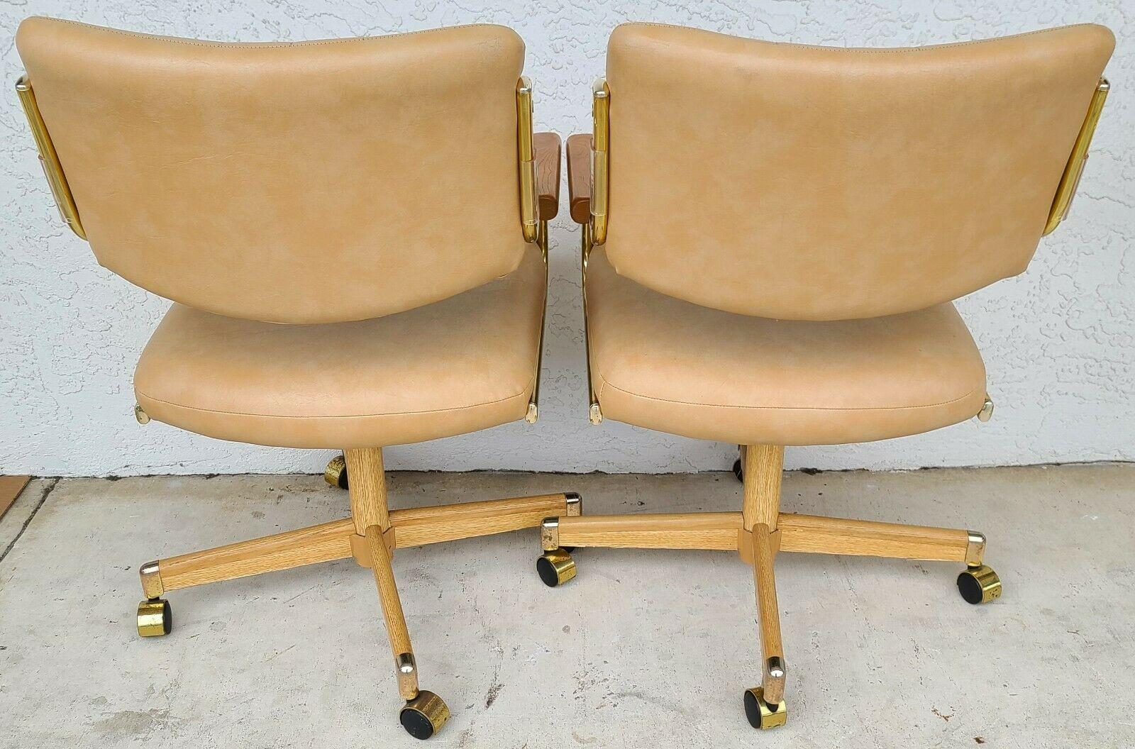 1980's Chromcraft Leather Dining Game Chairs & Table In Good Condition In Lake Worth, FL