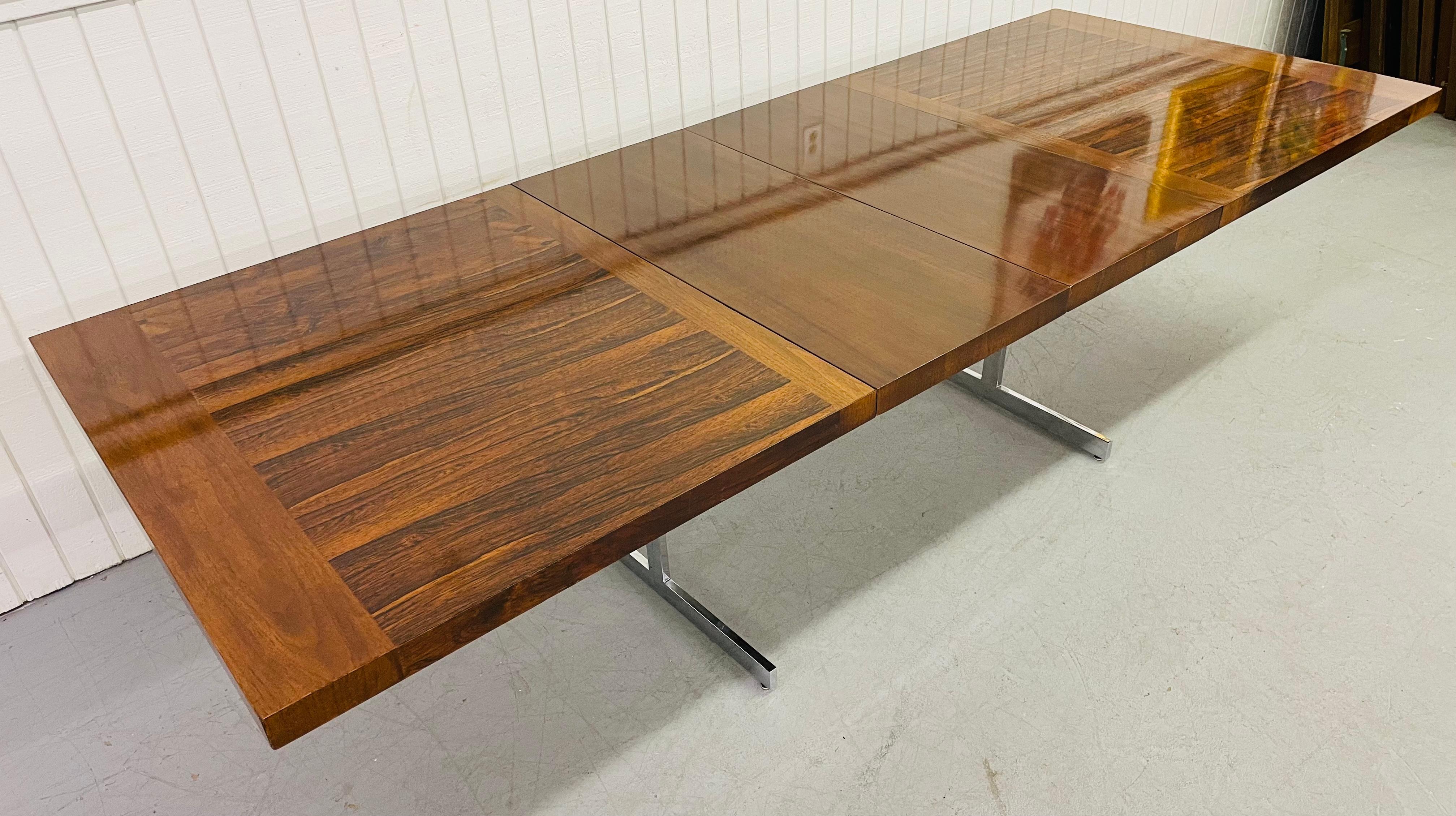 Late 20th Century 1980’s Chromcraft Rosewood Dining Table