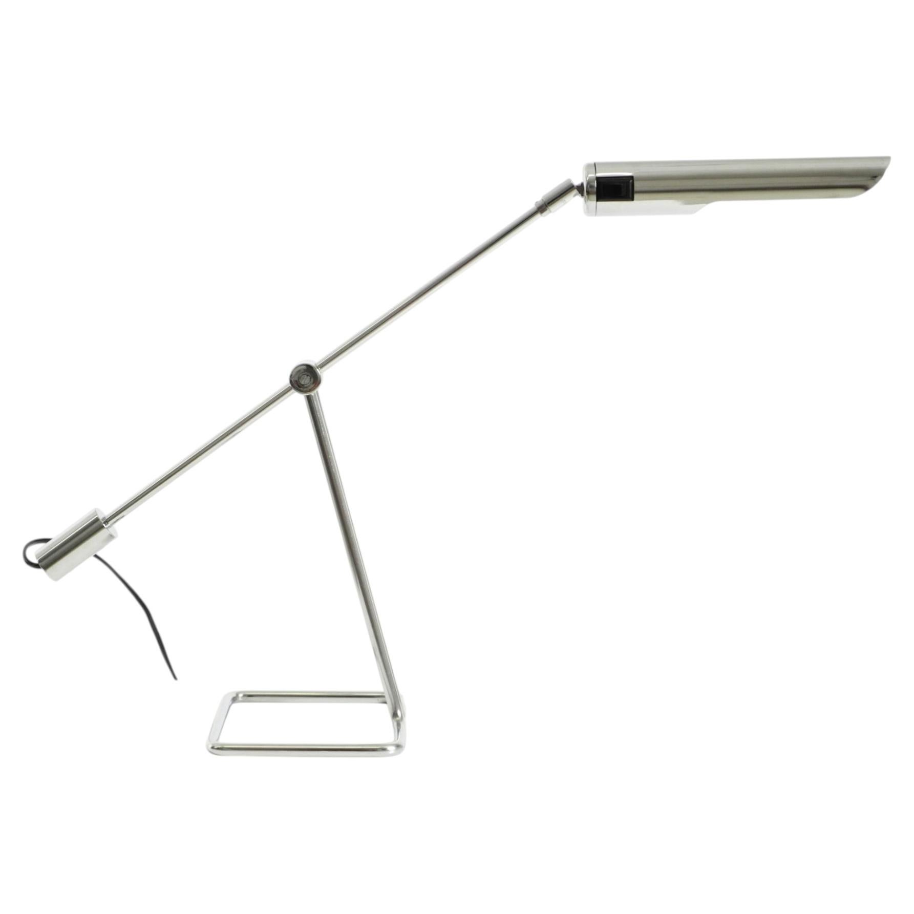 1980s chrome-plated metal table lamp by Abo Randers for IKEA