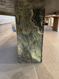 1980s Cipollino Ondulato Post Modern Marble Dining Table