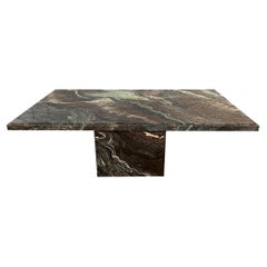 1980s Cipollino Ondulato Post Modern Marble Dining Table