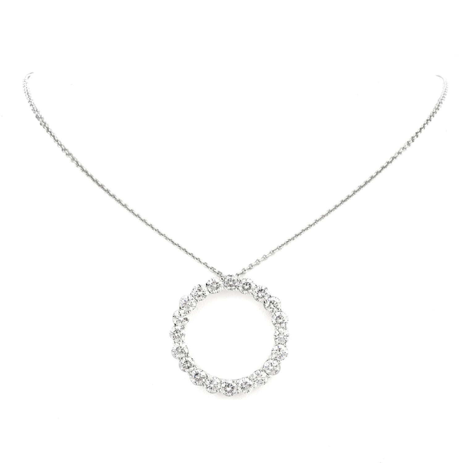 circle of love diamond necklace