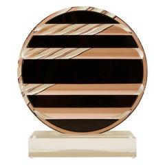 1980s Circular Lucite sculpture by Sholmi Haziza