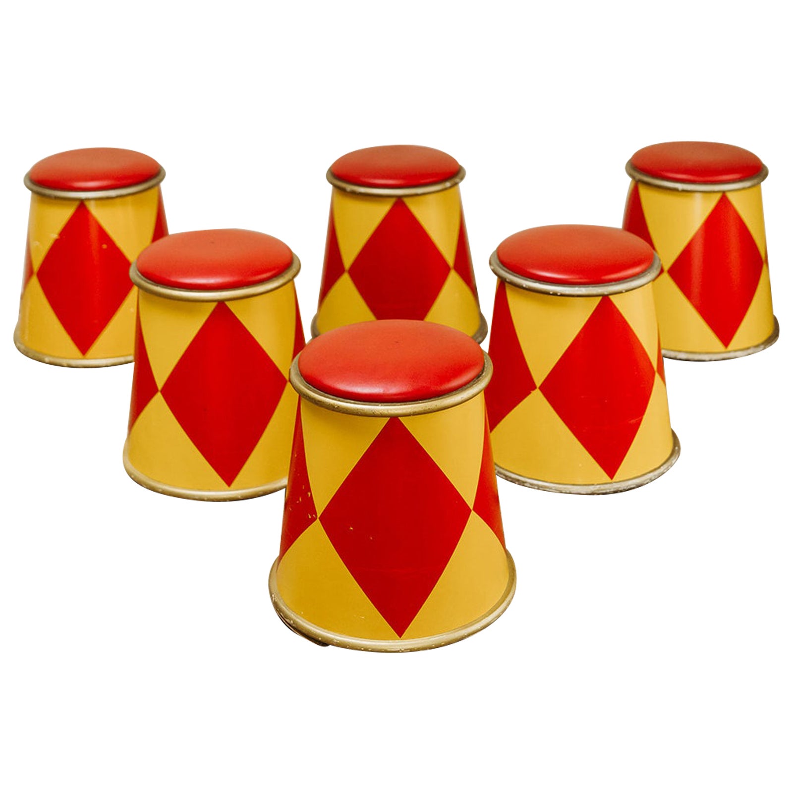 Tabourets de cirque des années 1980 de l'hôtel Eurodisney à Paris en vente