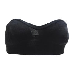 1980s Claude Montana Black Bandeau