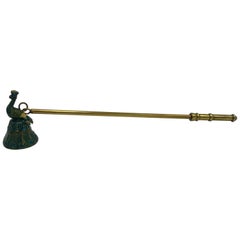 1980s Cloisonne Peacock Candle Snuffer