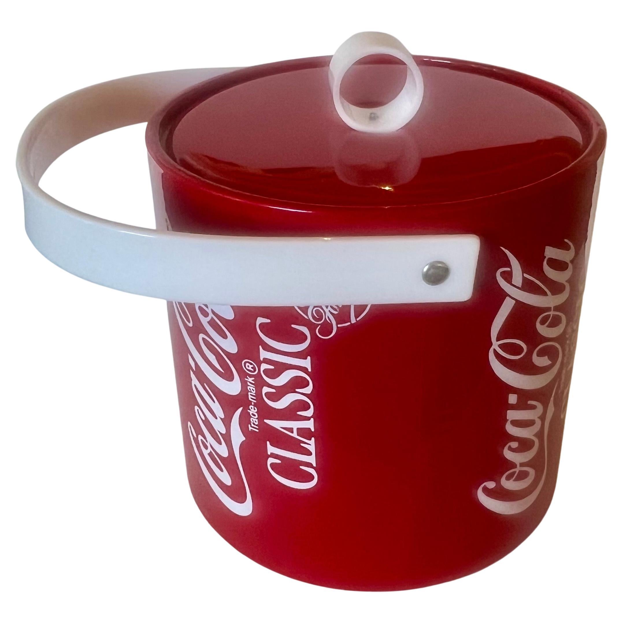 1980's Coca Cola Classic Ice Bucket New Never Used Rare Collectible im Zustand „Hervorragend“ im Angebot in San Diego, CA