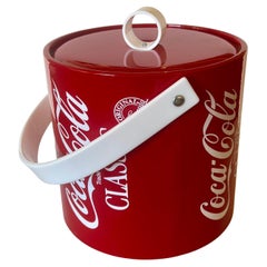 1980's Coca Cola Classic Ice Bucket New Never Used Rare Collectible