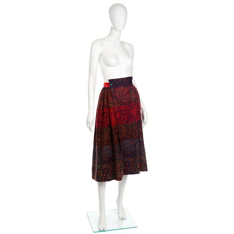 Robe de Chambre Comme des Garcons 1980s black cotton rib elastic waist skirt