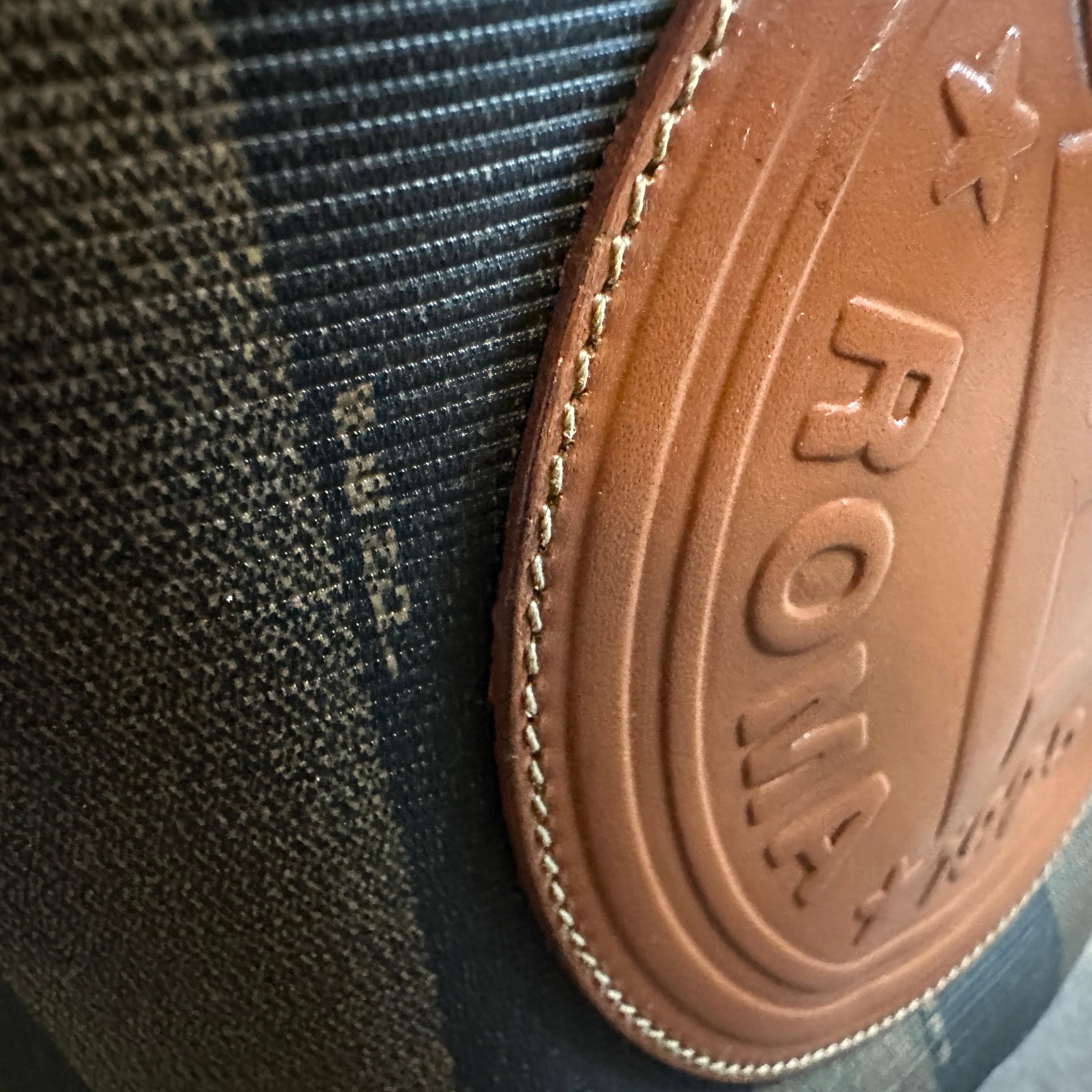 Borsa a secchiello in tela e pelle Fendi degli anni '80, in stile contemporaneo in vendita 1