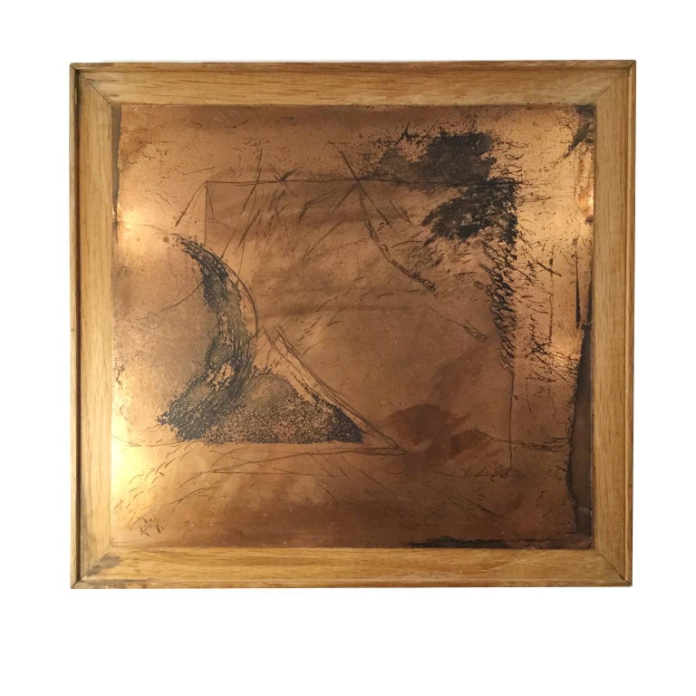 1980s Contemporary Copper Plates Engraving Matrix at 1stDibs