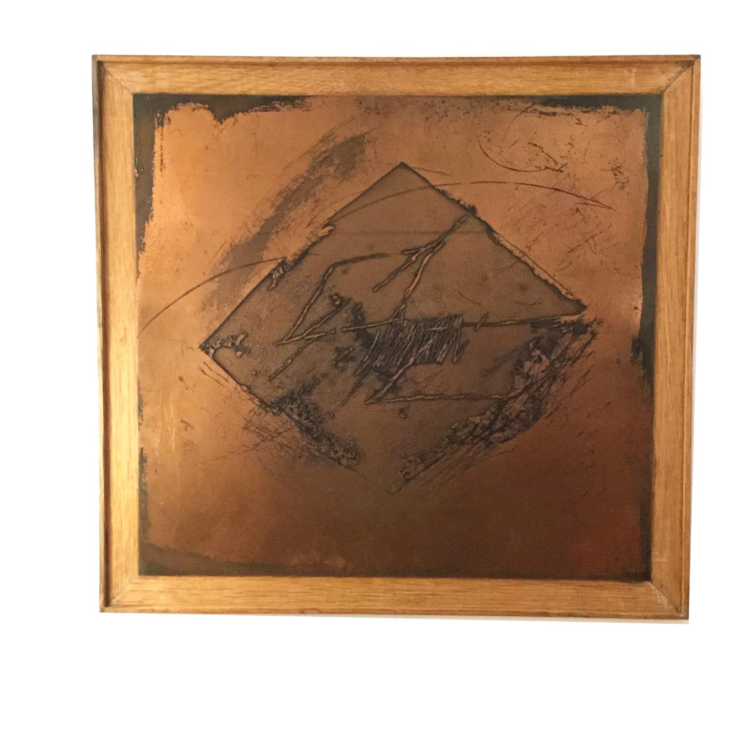 1980s Contemporary Copper Plates Engraving Matrix In Good Condition In London, GB