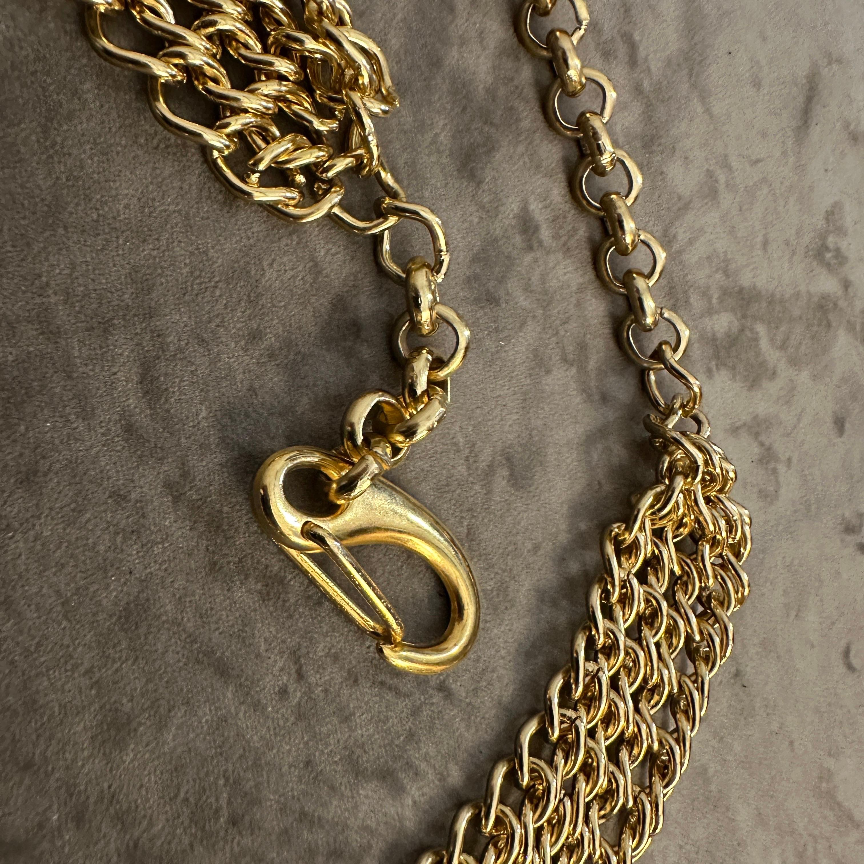 1980er Jahre Modeschmuck Messing Italienischer Gürtel im Angebot 5
