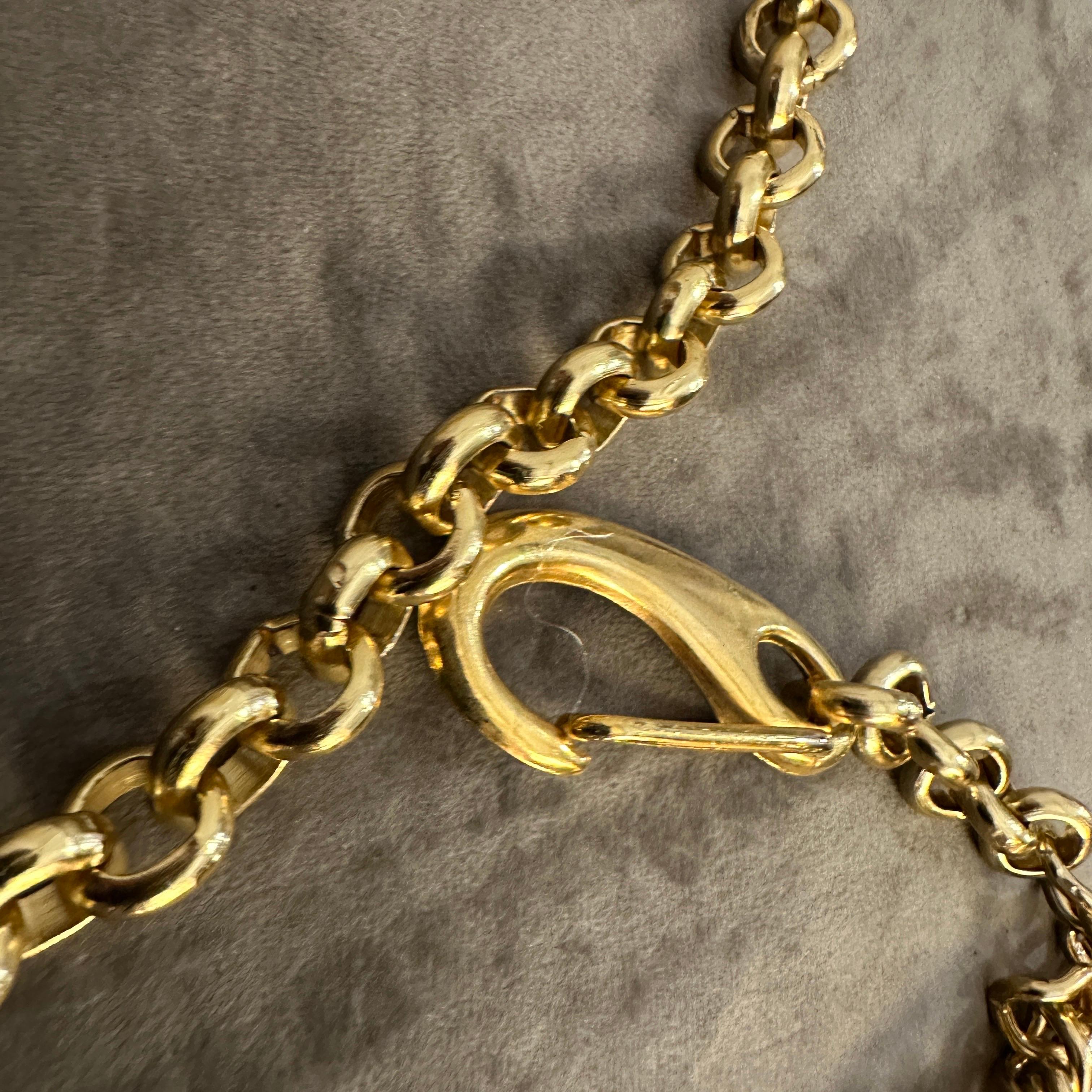 1980er Jahre Modeschmuck Messing Italienischer Gürtel Damen im Angebot