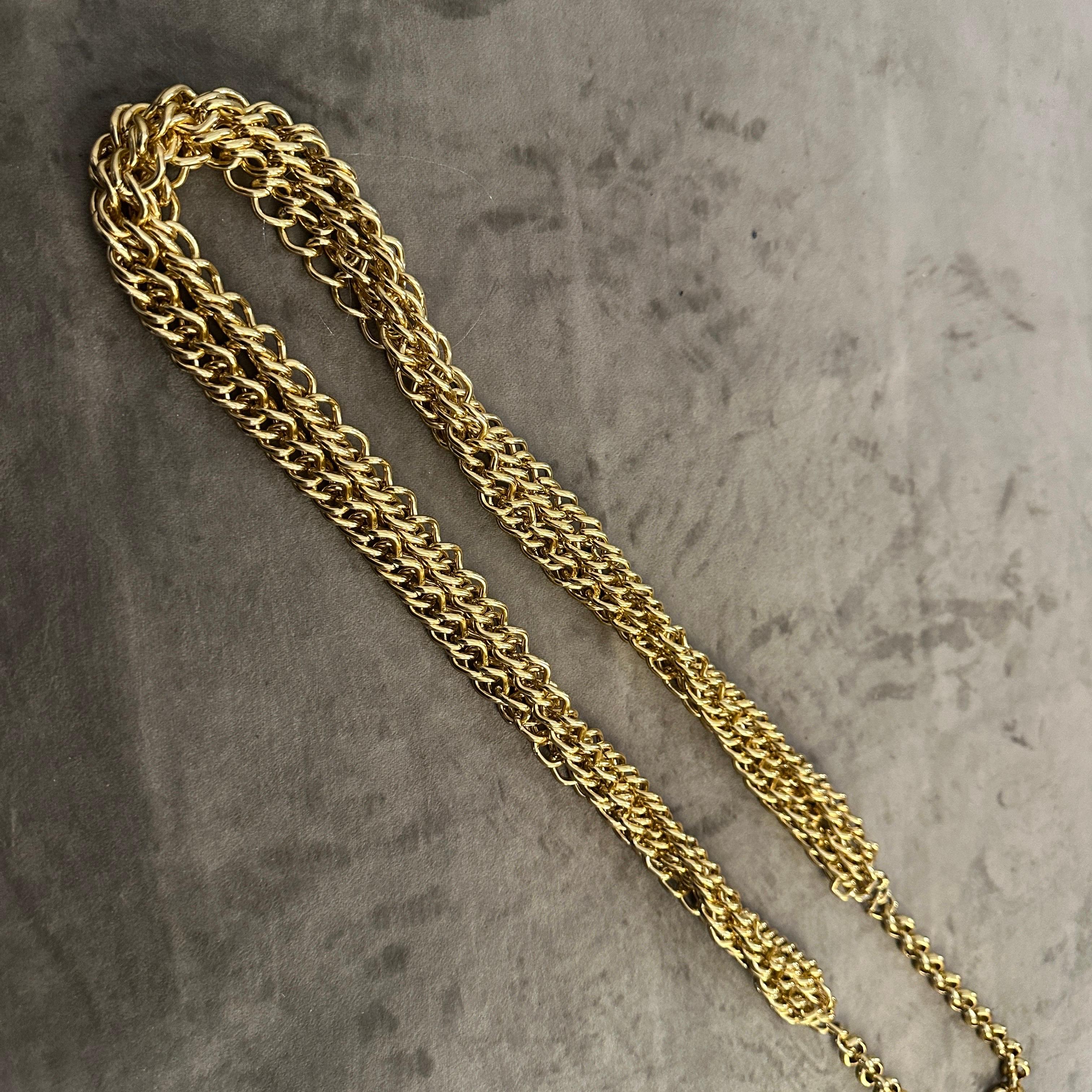 1980er Jahre Modeschmuck Messing Italienischer Gürtel im Angebot 2