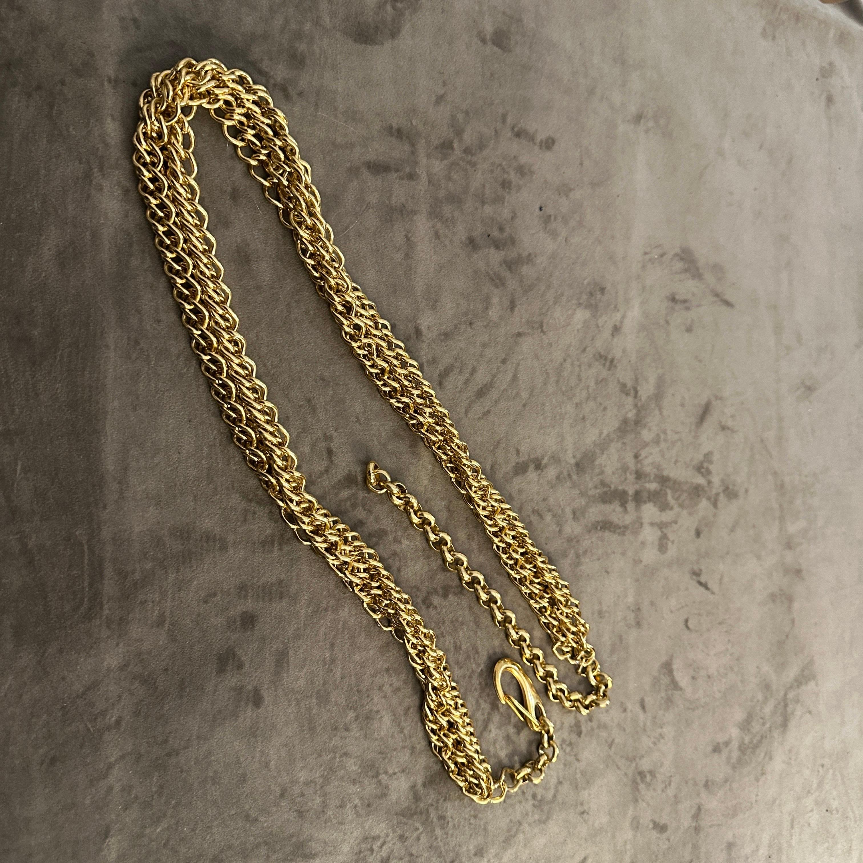 1980er Jahre Modeschmuck Messing Italienischer Gürtel im Angebot 3