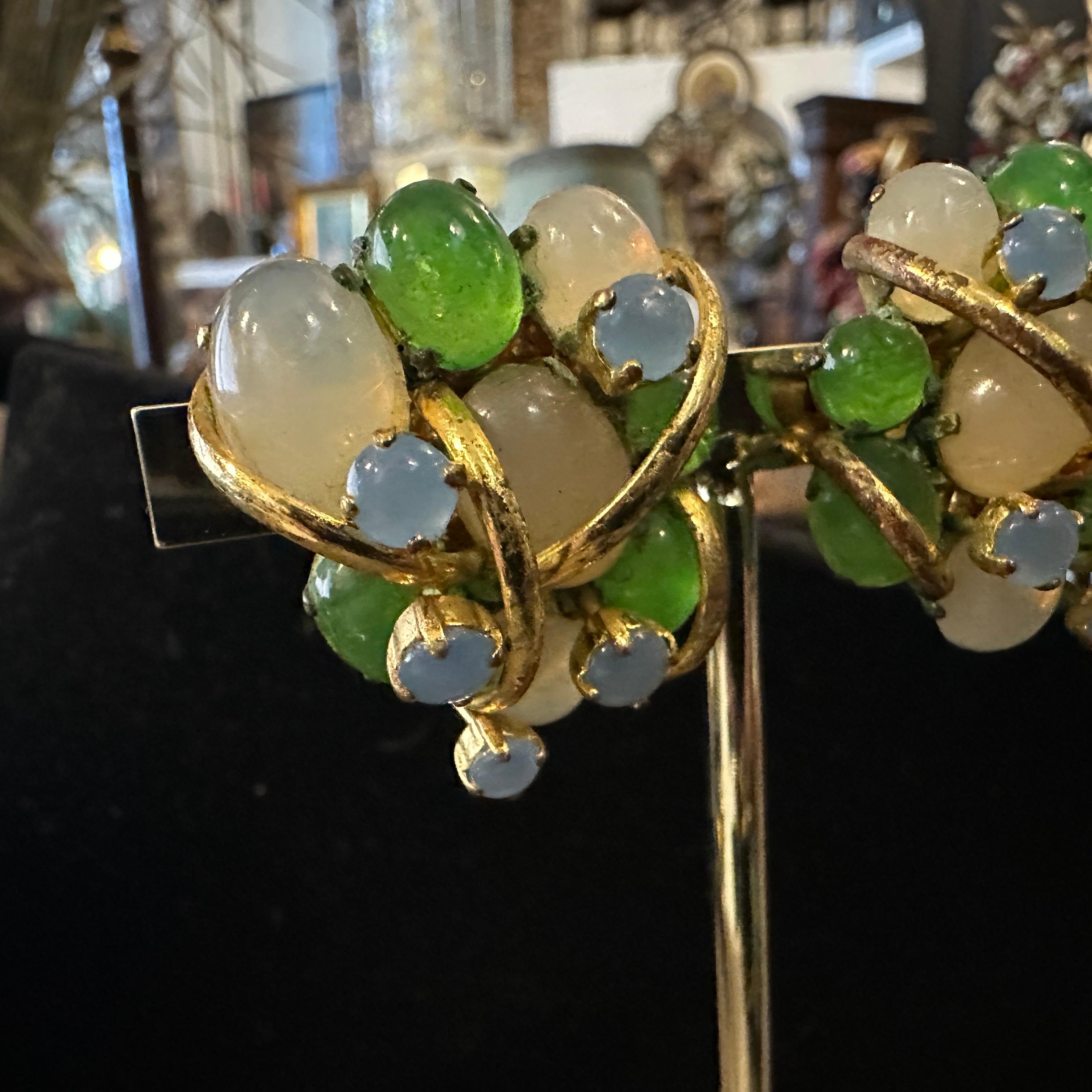 1980er Kostümschmuck-Ohrclips von Christian Dior im Angebot 7