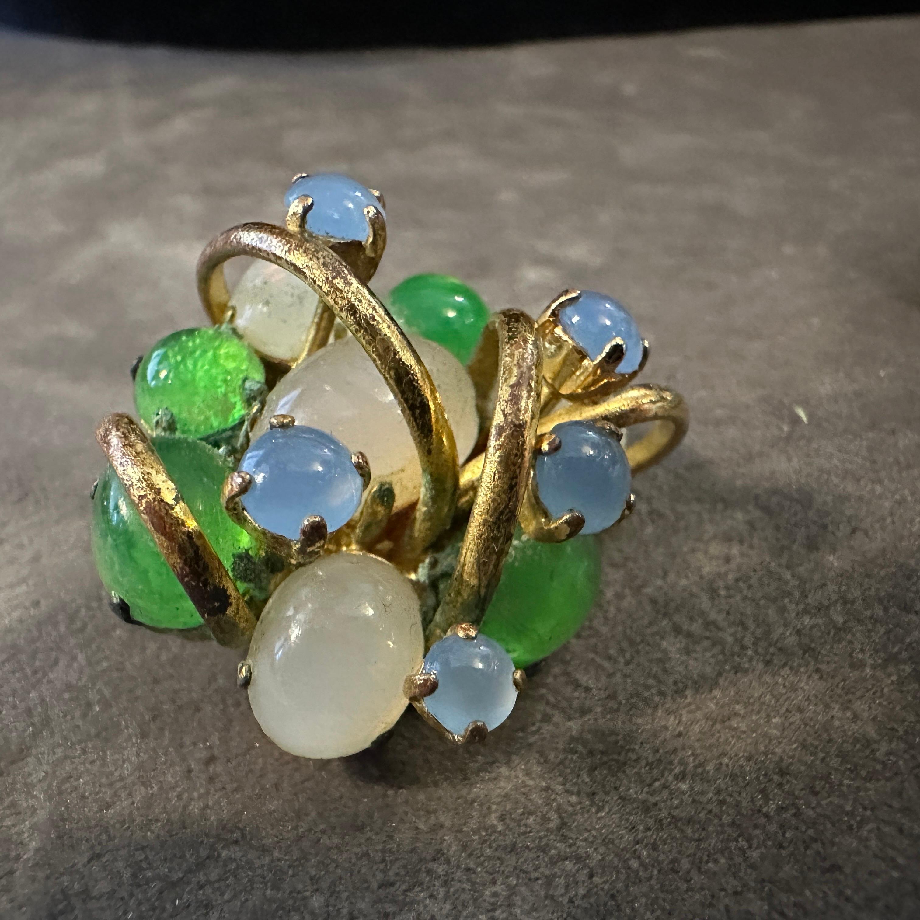 1980er Kostümschmuck-Ohrclips von Christian Dior im Angebot 2