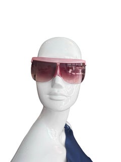 Gafas de sol Courreges Paris escudo rosa años 80