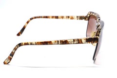 1980's COURREGES tortoise plastic and metal sunglasses