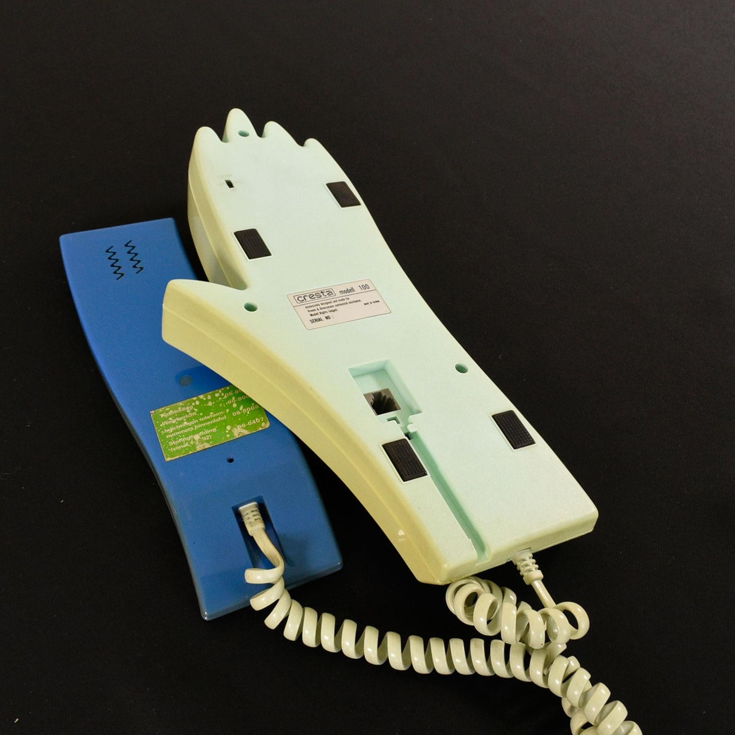Fine XX secolo Telefono Cresta Modell 100 degli anni '80 progettato per Vroom & Dreesmann in vendita