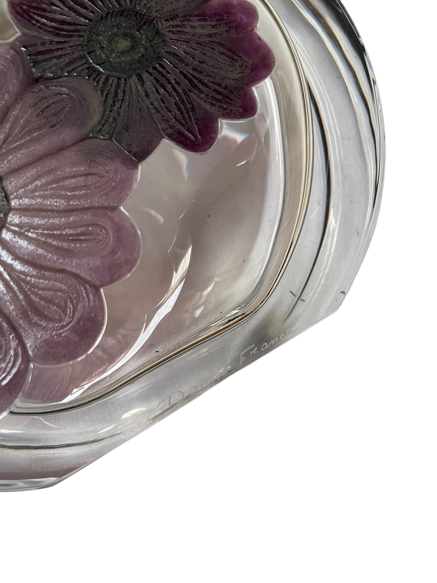 Fin du 20e siècle Lampe en cristal des années 1980 par Daum France en vente