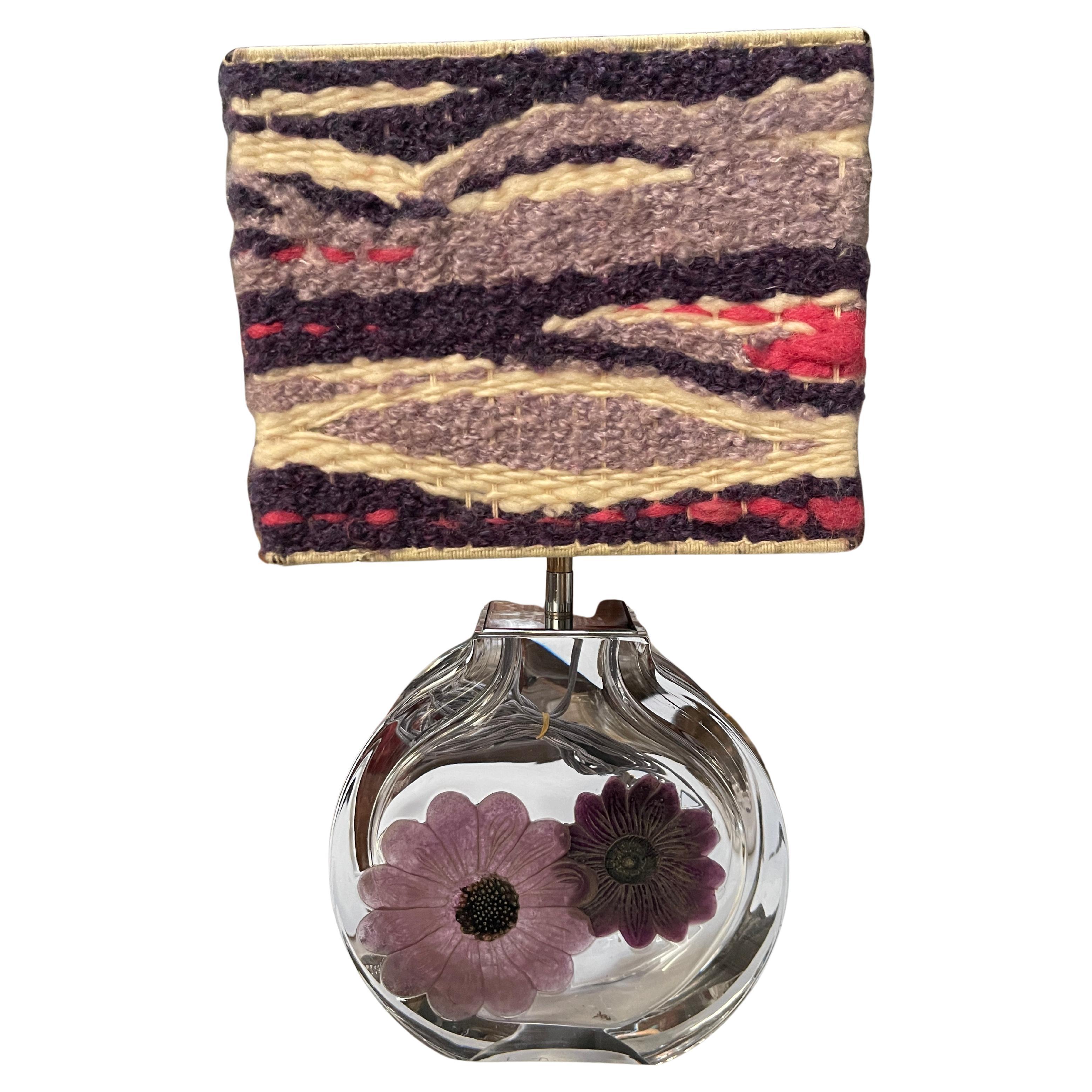 Lampe en cristal des années 1980 par Daum France en vente