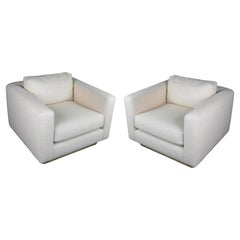 1980s Cube Lounge Chairs