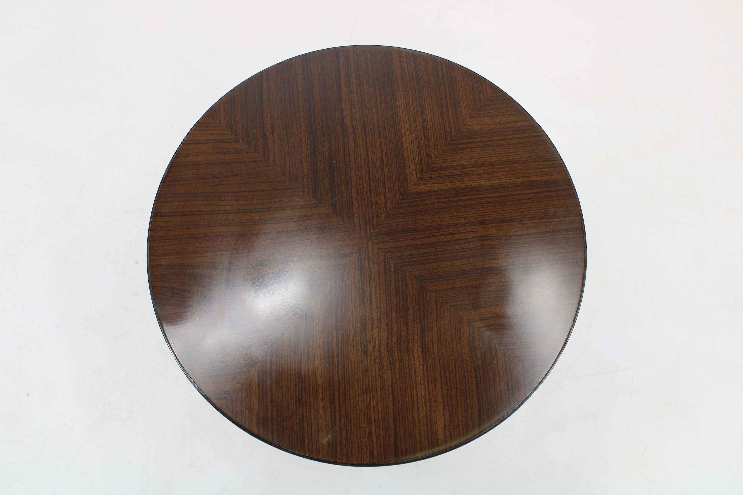 Czech 1980s Cubistic Shaped Round Coffee Table, 10 items available For Sale