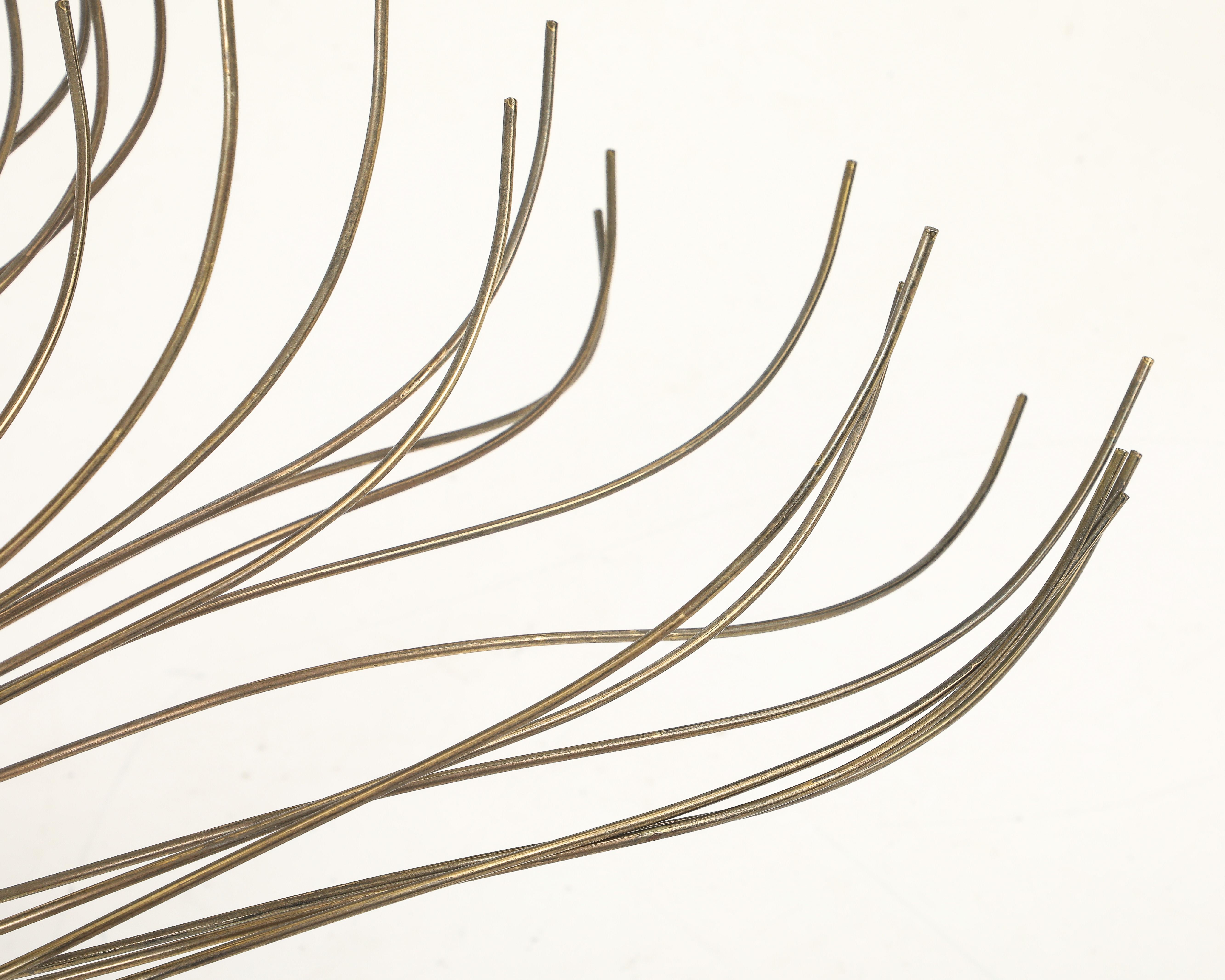 Escultura de mesa de latón y ónice Curtis Jere, años 80 Latón en venta