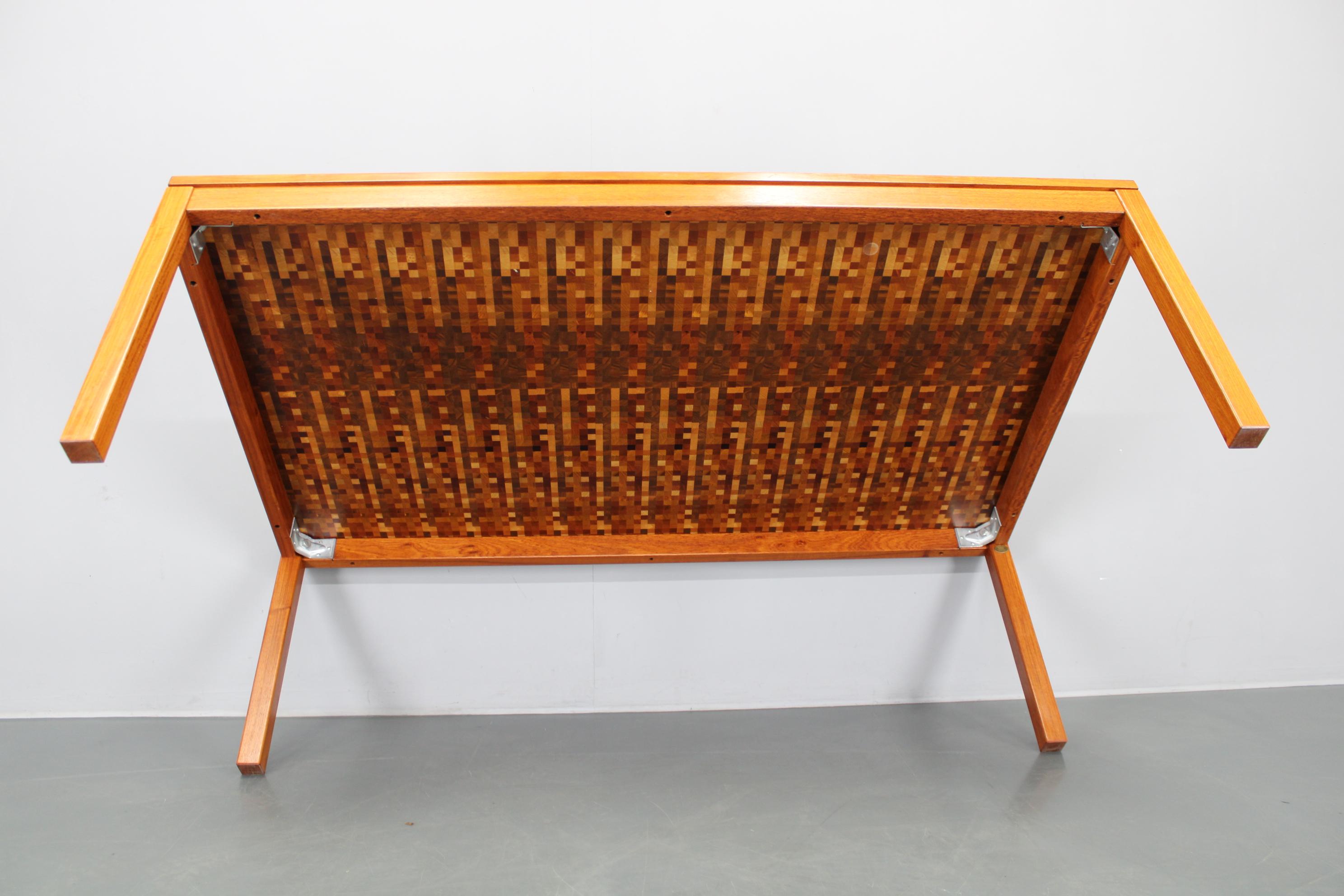1980s Danish End-Grain Mosaic Coffee Table by Middelboe & Linduma for Tranekaer For Sale 5