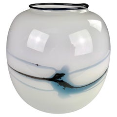 1980s Danish Handblown Art Glass Vase by Michael Bang for Holmegaard