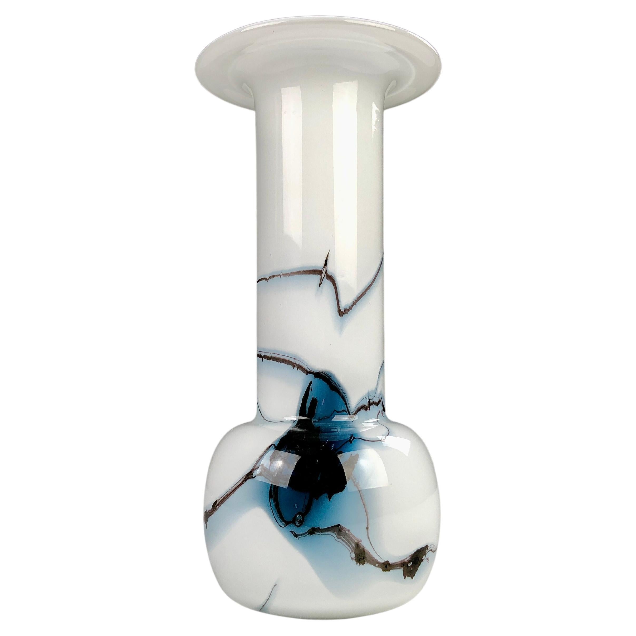 1980s Danish Glass Vase / Candle Holder by Michael Bang for Holmegaard