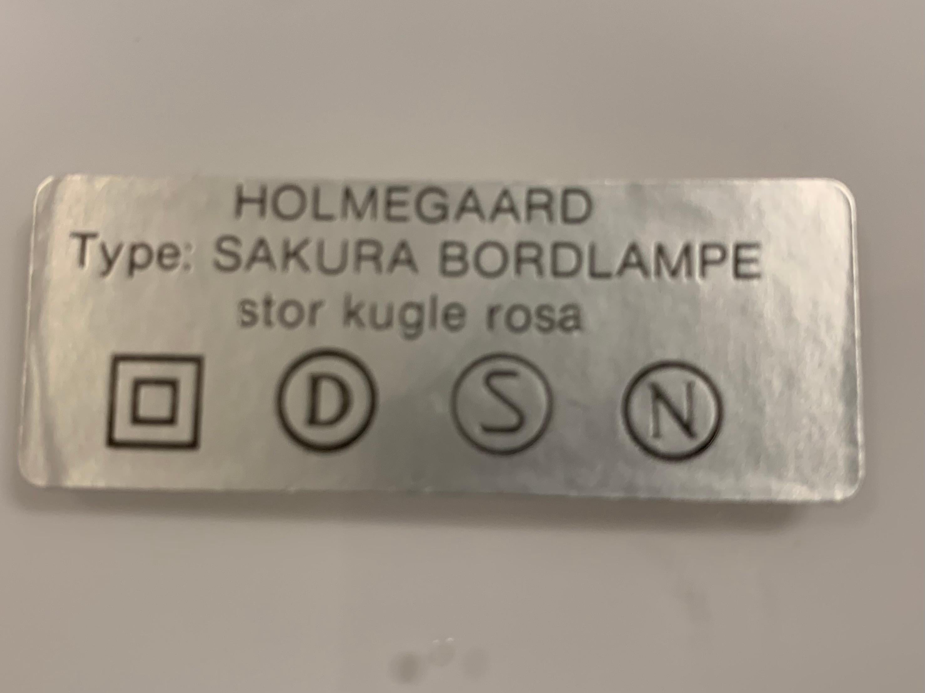 1980s Danish Holmegaard 'Sakura' Oplaine Glass Table Lamp by Michael Bang 13