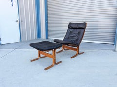 1980s Danish Modern "Siesta" Lounge Chair and Ottoman By Westnofa