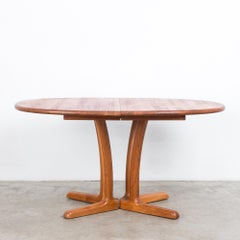 1980s Danish Teak Folding Dining Table