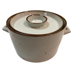 1980s Dansk Denmark Brown Mist Covered Casserole Serving Dish by Niels Refsgaard