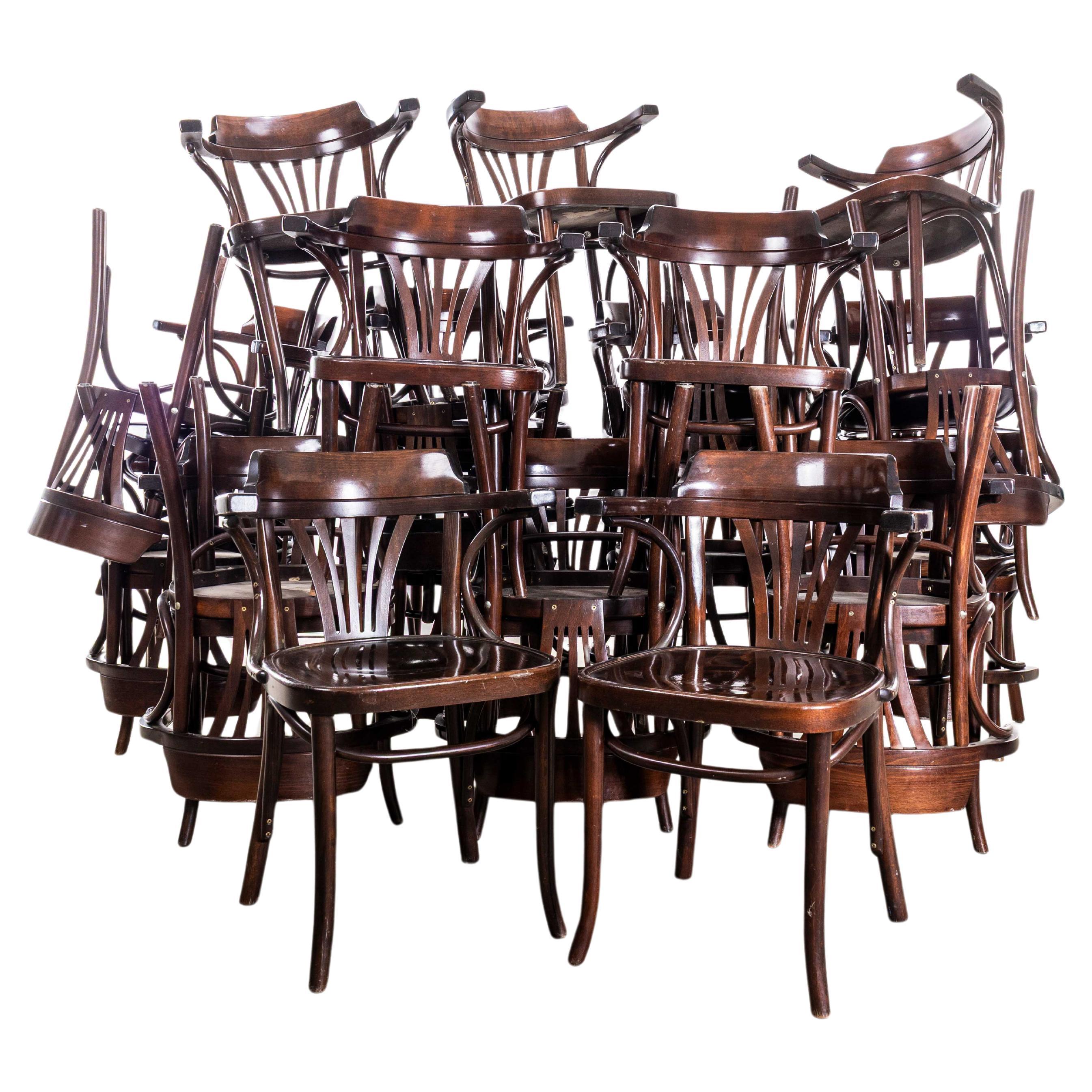 1980
s Dark Walnut Fanback Armchair By Sellaton For Sale