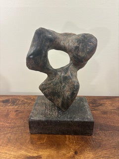 1980s David Breenen Signed Abstract Modernist Soapstone Sculpture