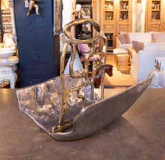 1980s David Marshall Woodshed in Bronze with Two Finishes