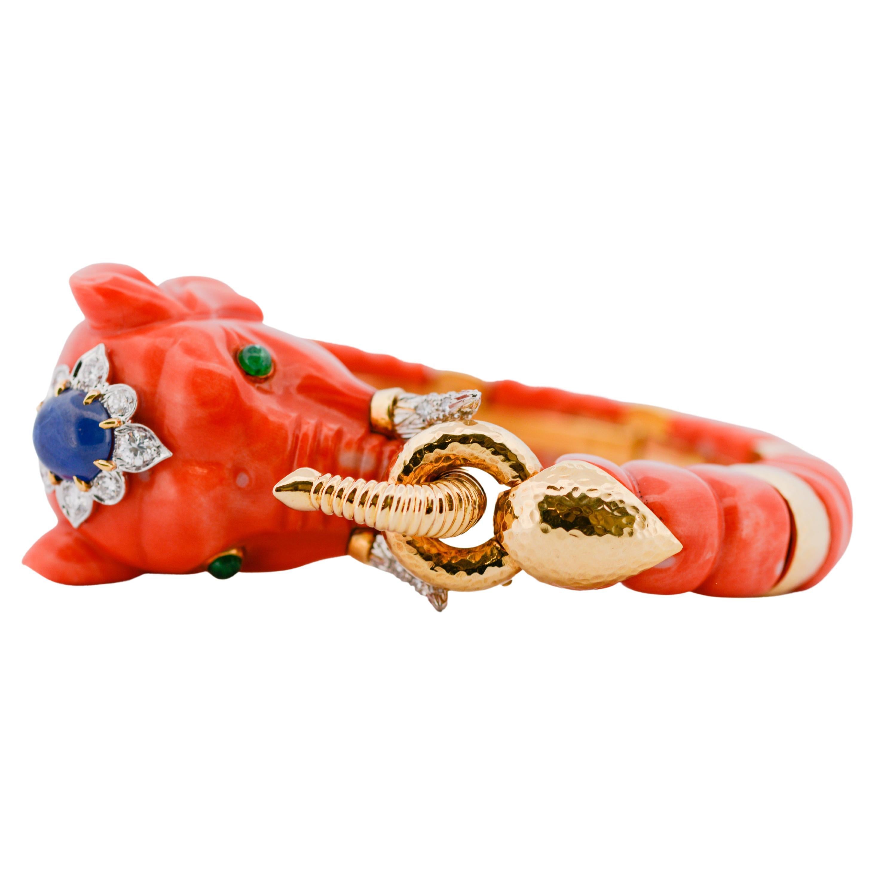 Coral Bangle Bracelets - 20 For Sale on 1stDibs | coral gold 
