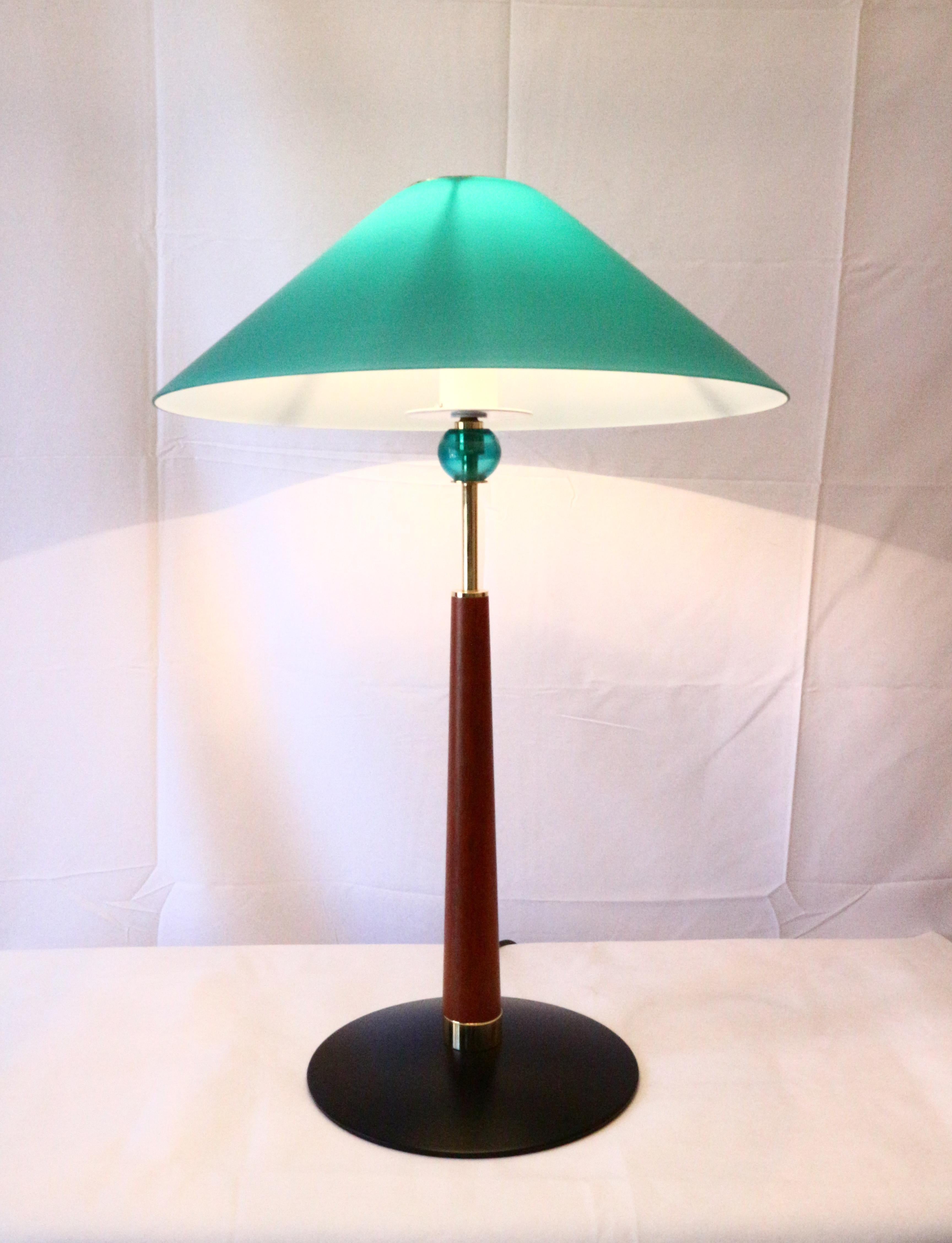 1980s De Majo Italian Murano Pair of Table Lamps (Moderne der Mitte des Jahrhunderts) im Angebot