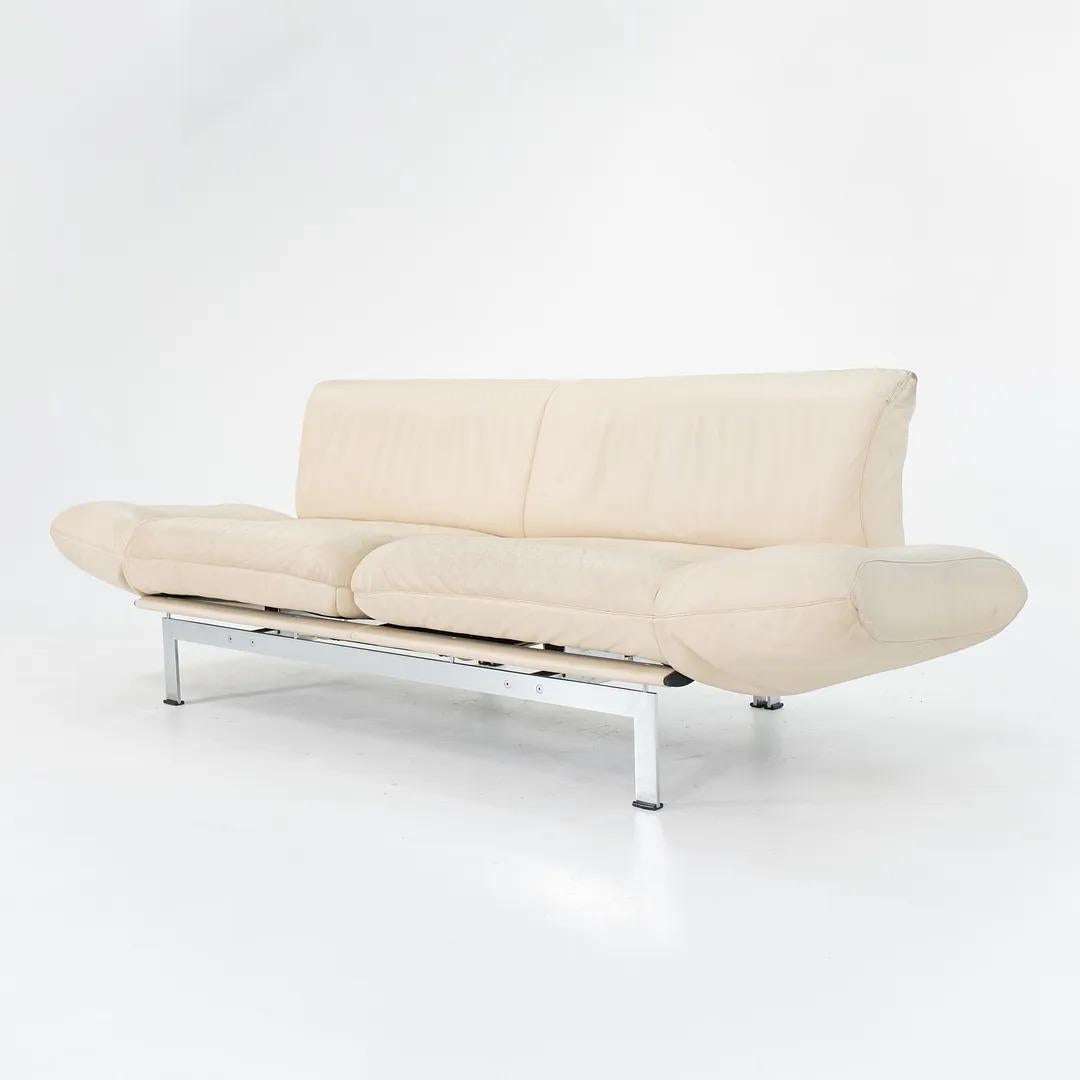 1980s de Sede DS140 Adjustable Sofa by Reto Frigg in White Leather For Sale 3