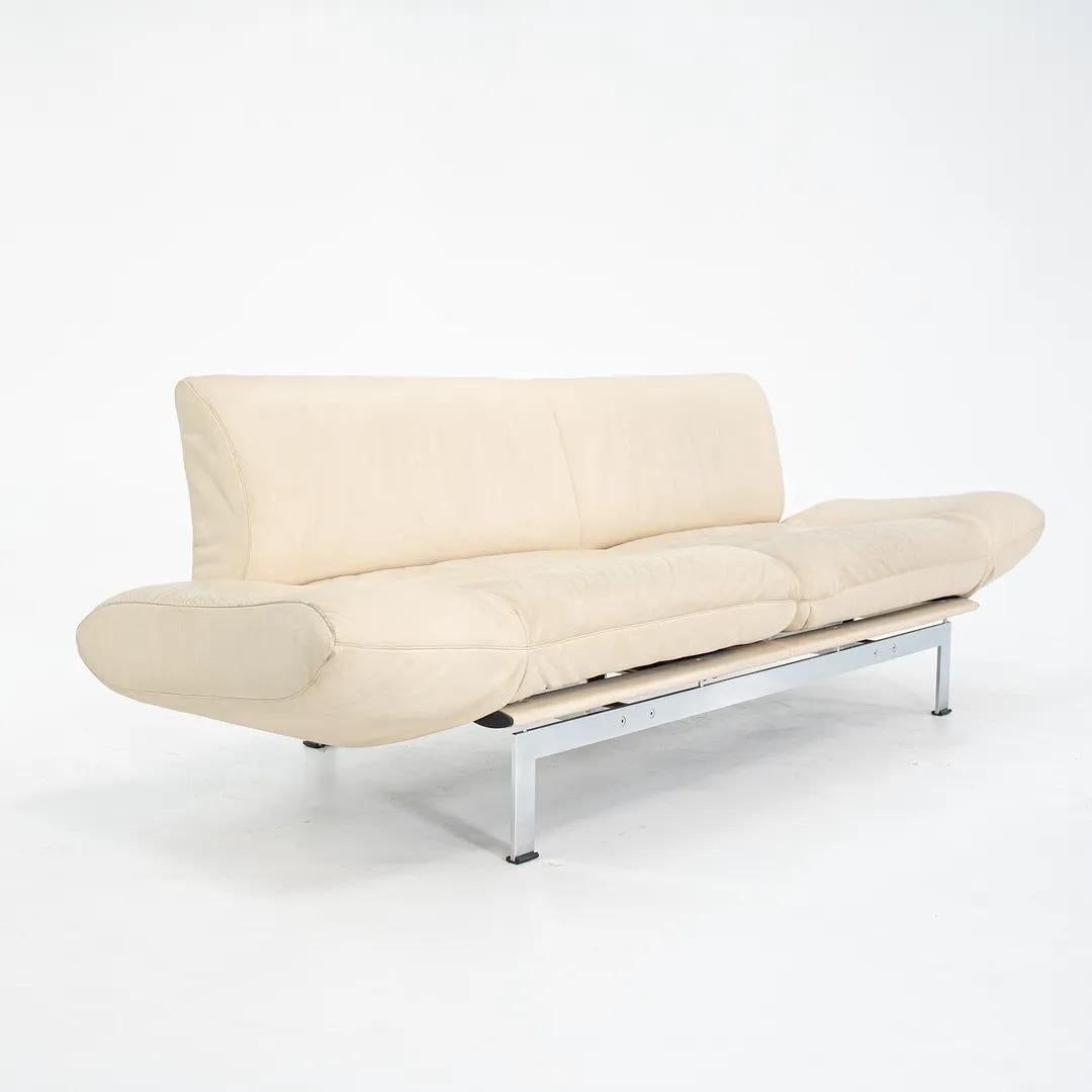 1980s de Sede DS140 Adjustable Sofa by Reto Frigg in White Leather For Sale 4