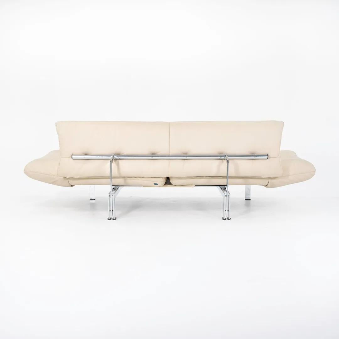 Verstellbares Sofa von Reto Frigg aus weißem Leder, de Sede DS140, 1980er Jahre (Schweizerisch) im Angebot