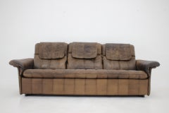 1980s De Sede Exclusive Brown Leather Sofa, Switzerland