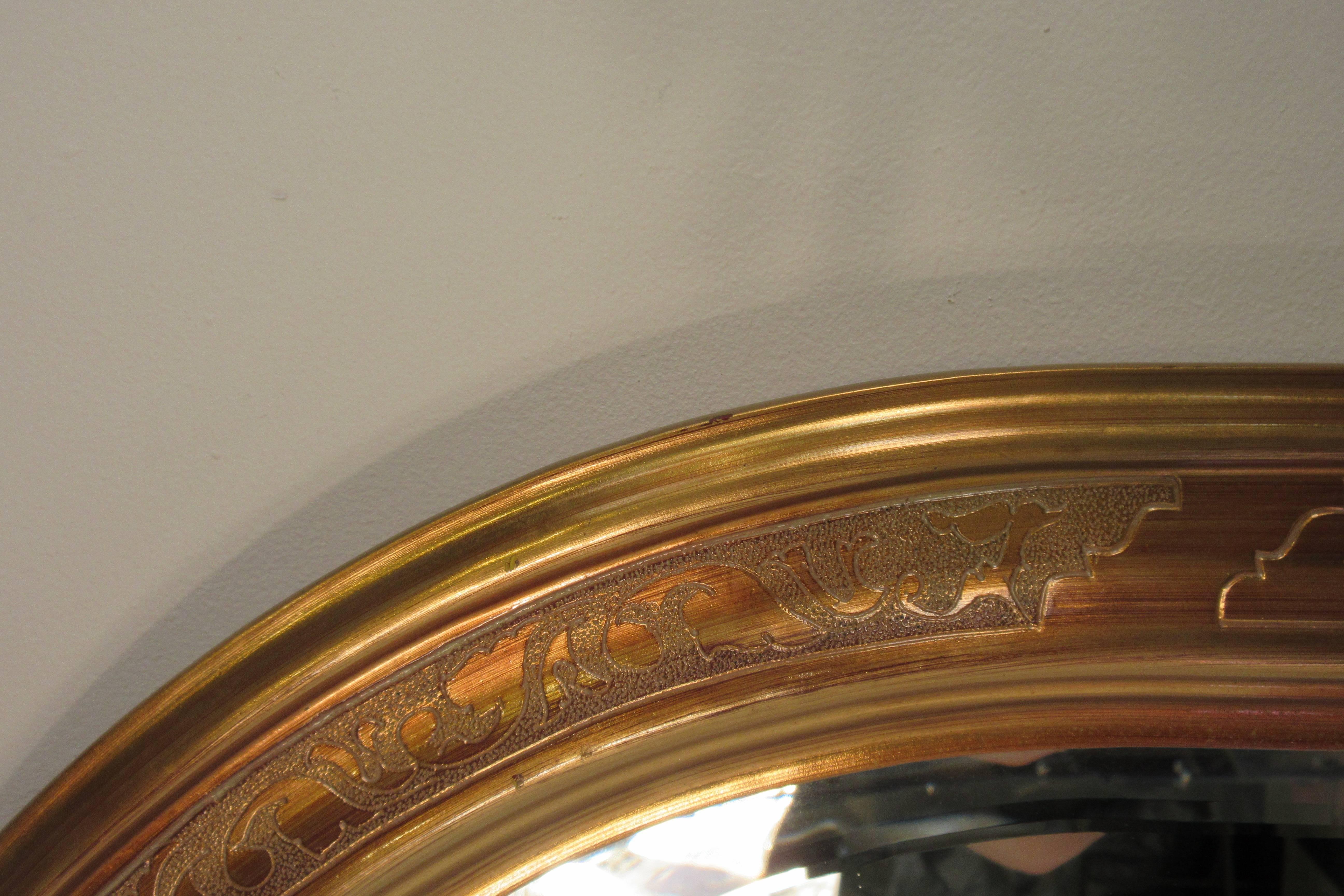 1980s Decorative Beveled Glass Mirror In Good Condition For Sale In Tarrytown, NY