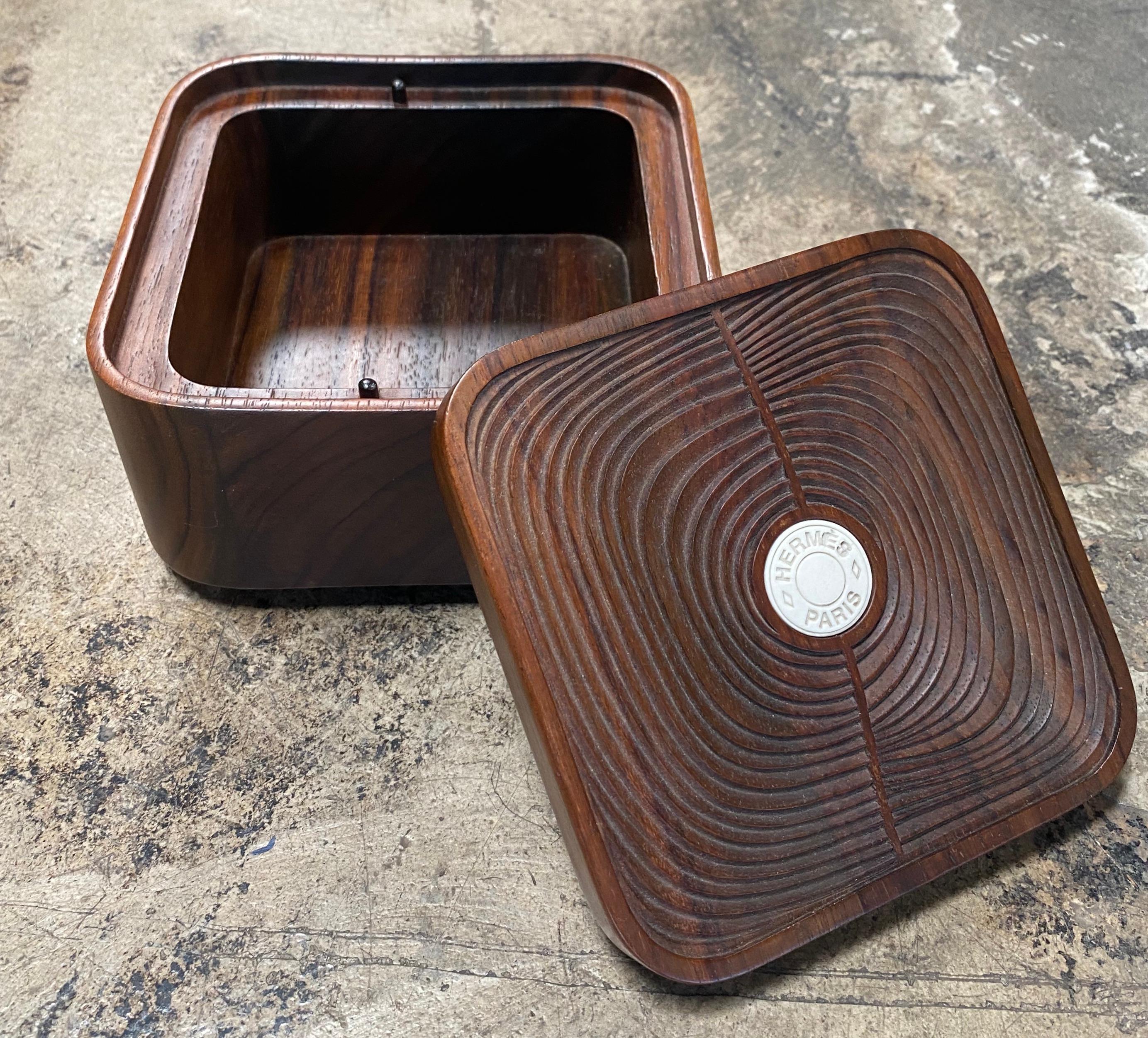 Late 20th Century 1980s Decorative Hermes Wood Box